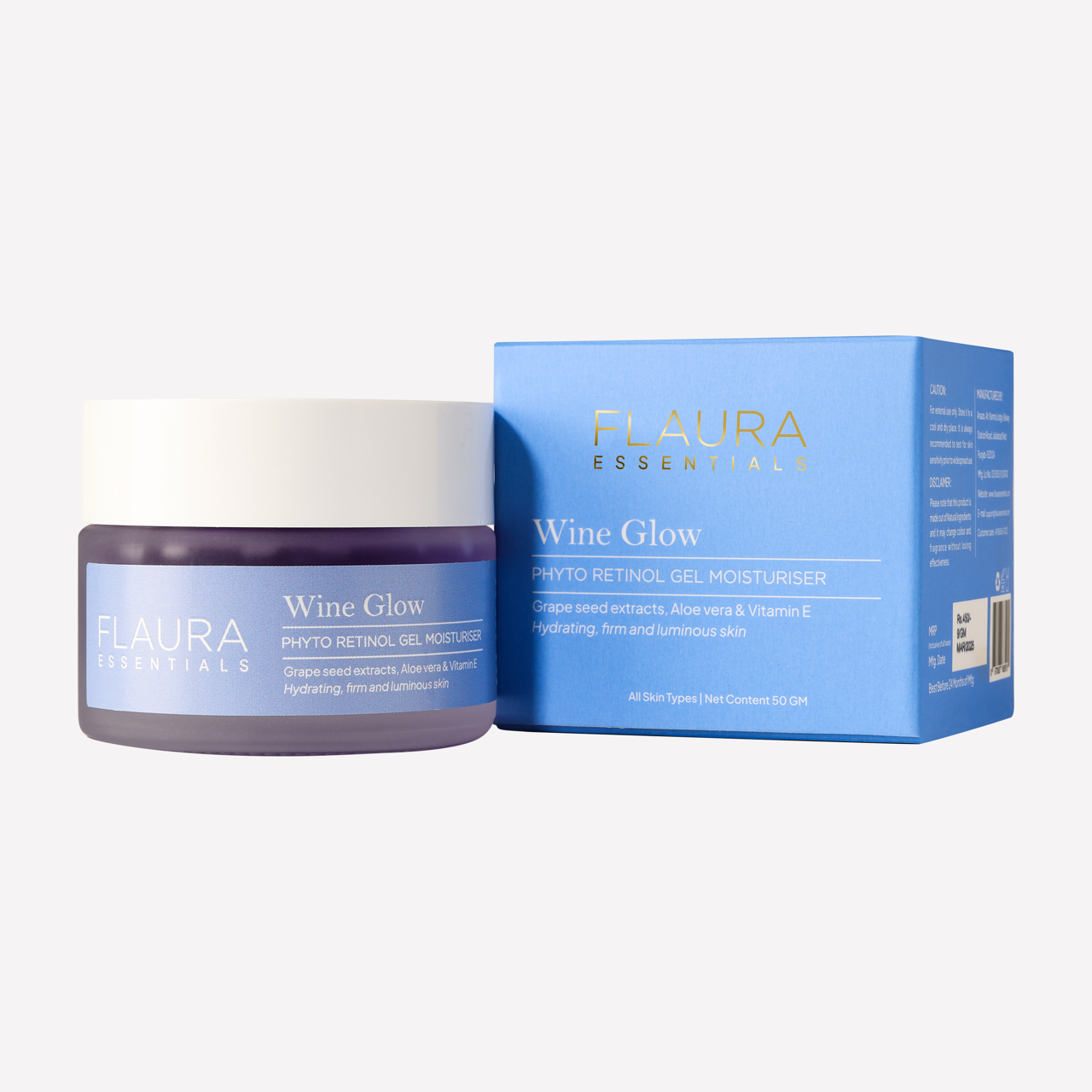 Wine Glow Gel Moisturiser – Phyto Retinol Formula