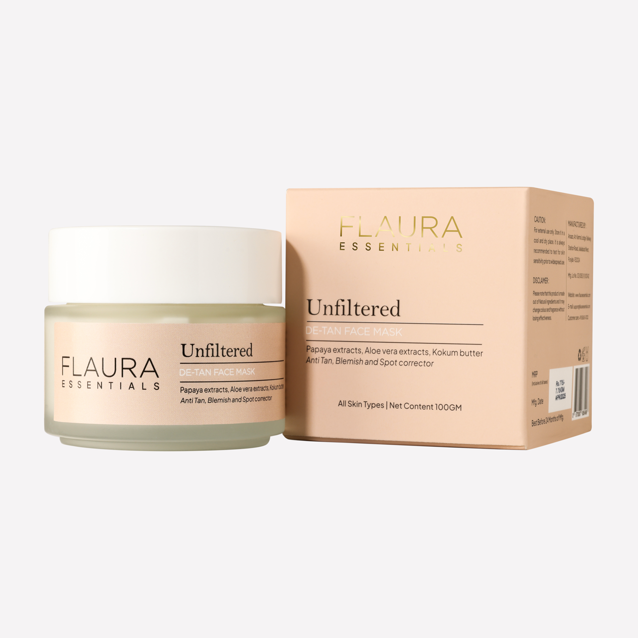 Unfiltered – De-Tan Face Mask
