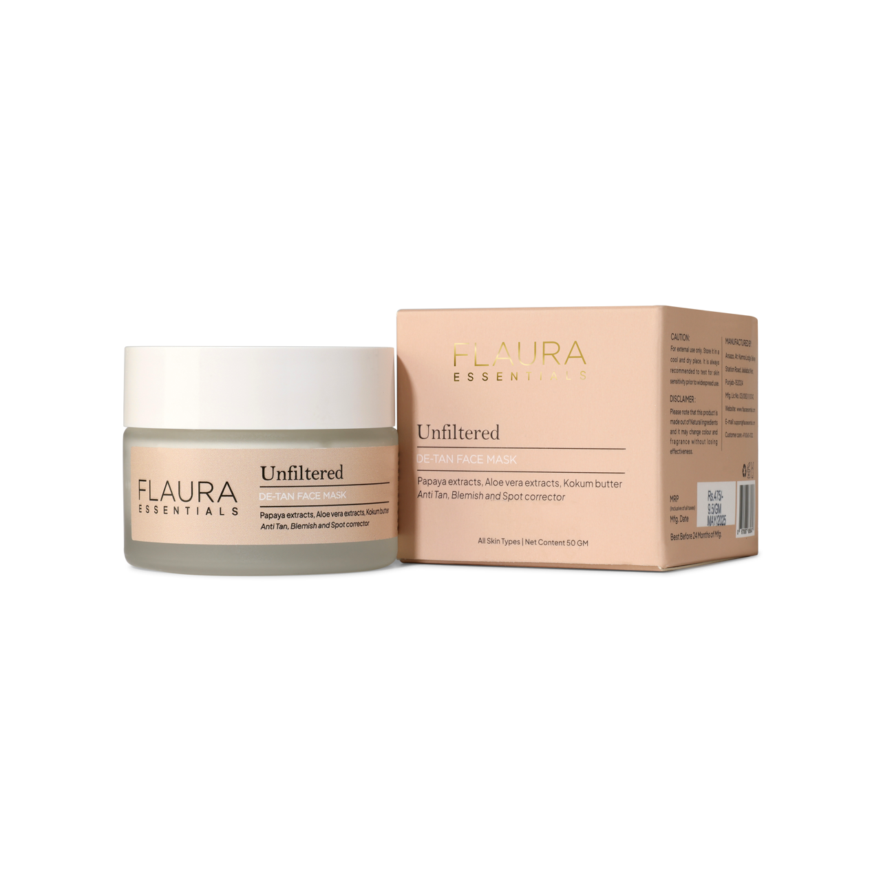 Unfiltered – De-Tan Face Mask