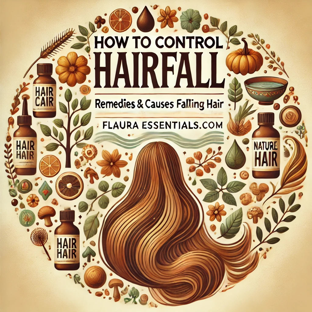 Control Hair fall with Flaura Essentials