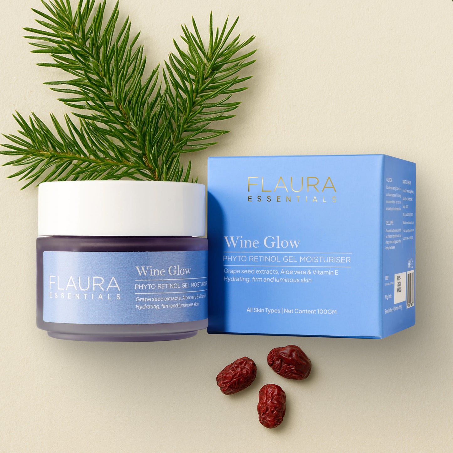 Wine Glow Gel Moisturiser – Phyto Retinol Formula