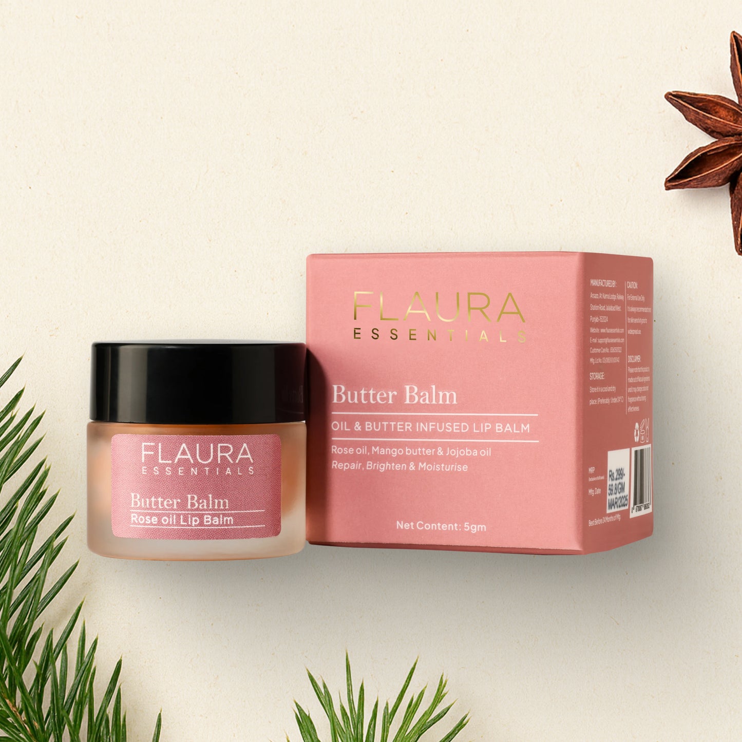 Butter Balm (Rose) – Oil & Butter Infused Lip Balm