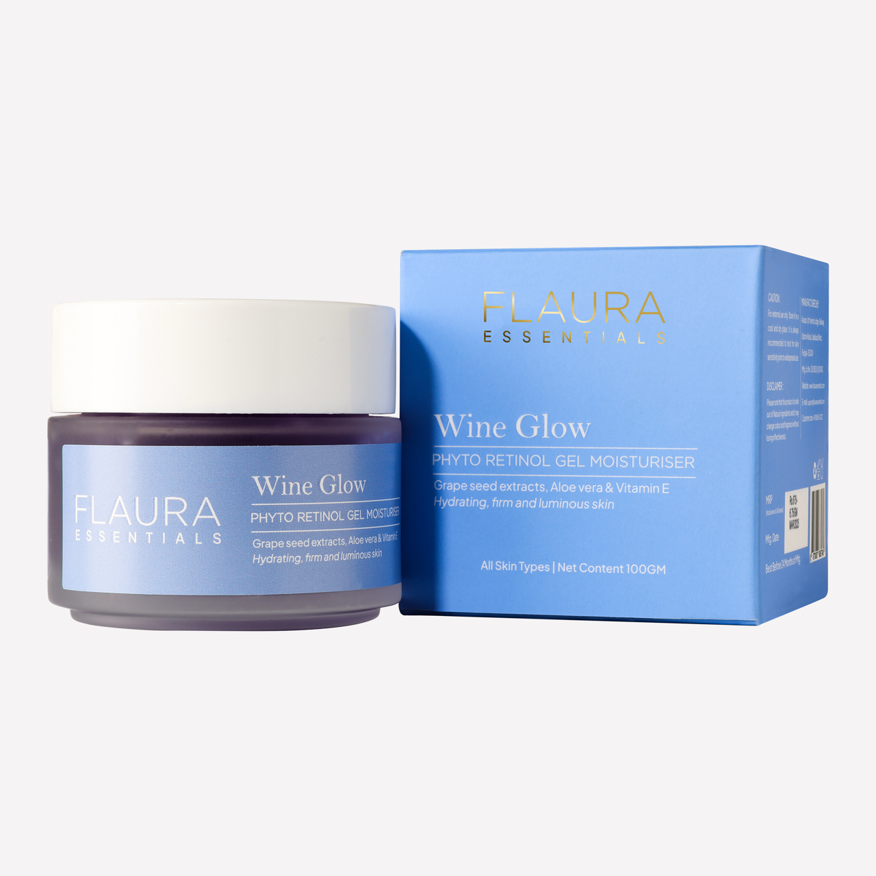Wine Glow Gel Moisturiser – Phyto Retinol Formula
